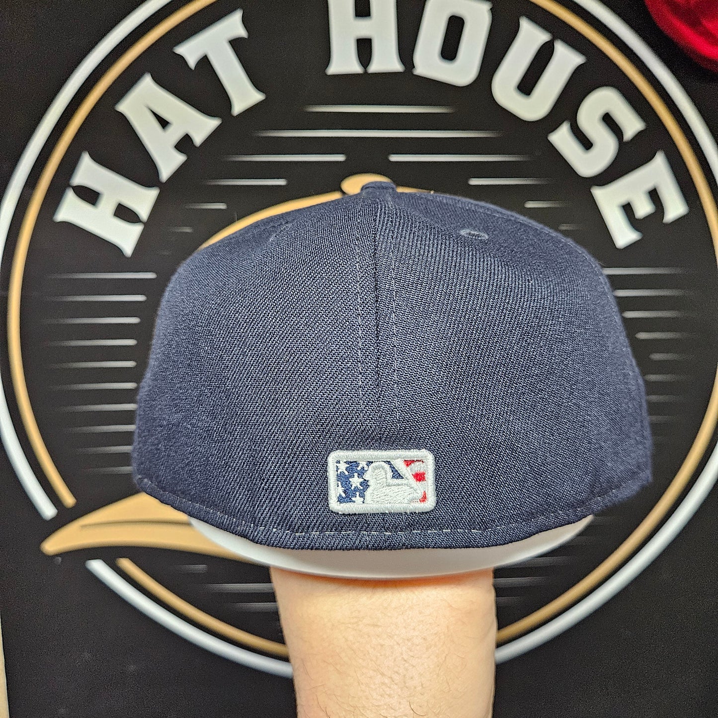 Boston Red Sox New Era Hat Size 7 3/8 59Fifty Fitted 4th of July Flag RWB