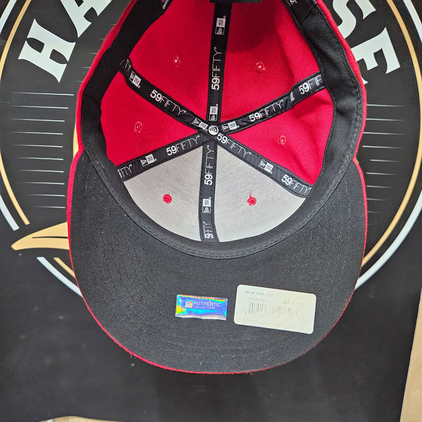Los Angeles Angels Hat New Era Size 7 1/2 59Fifty Red