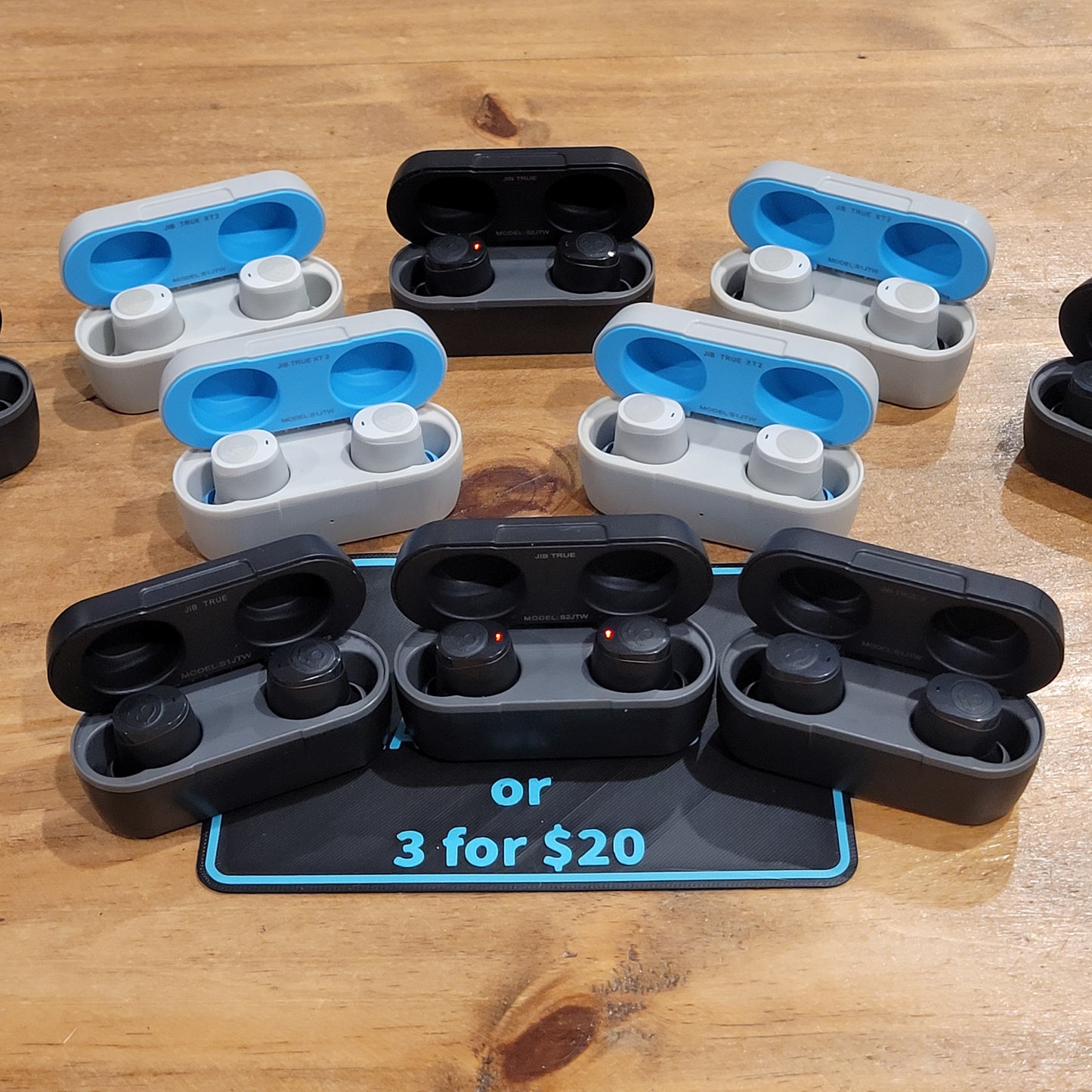 3-Pack Skullcandy Jib Wireless Earbuds Bundle | Refurbished