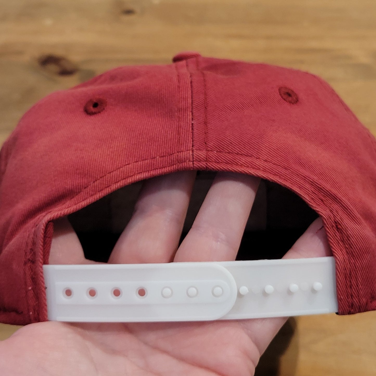 Links Style Golf Hat Snapback Red One Size Patch Golfer Adjustable
