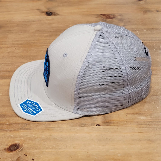 Costa Del Mar Hat Snapback Gray Patch Rip Stop Fishing Beach Water One Size
