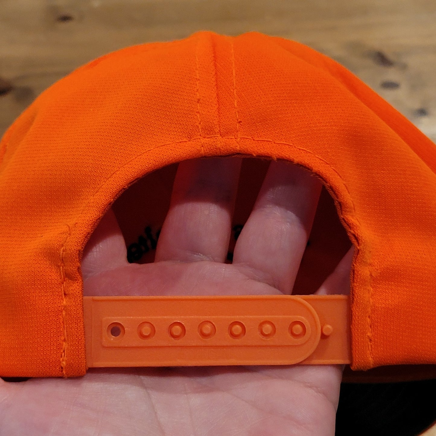Vintage Ducks Unlimited Hat Strapback Blaze Orange DU 90s Embroidered Duck