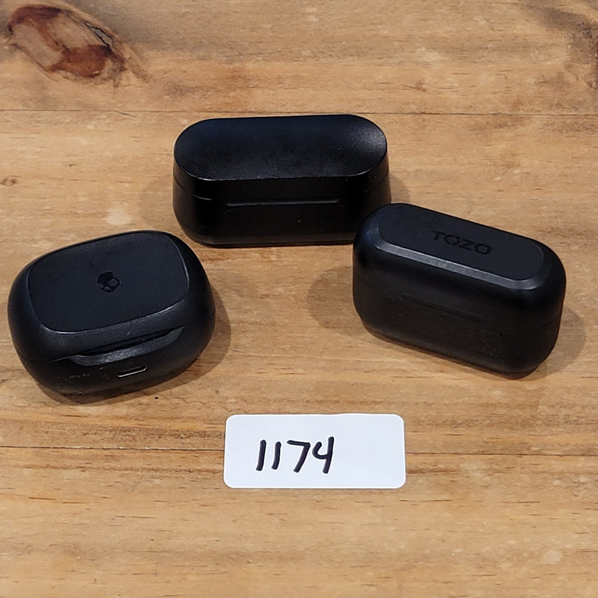 Lot Of 3 Earbuds Bluetooth Wireless Skullcandy Smokin Buds Tozo ANC NC3 ONN