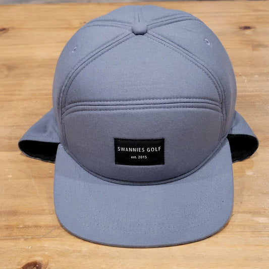 Swannies Golf Winter Hat Size L 7 3/8 Gray Fitted Sherpa Lined Trapper Outdoor
