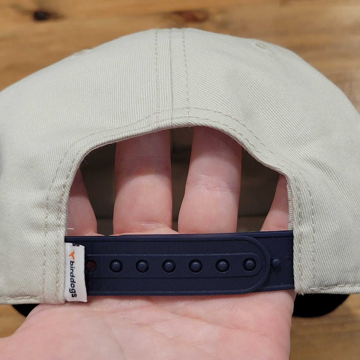 BirdDogs Hat Cap Snapback Beige Blue Rope Bean Rosters One Size Adjsutable
