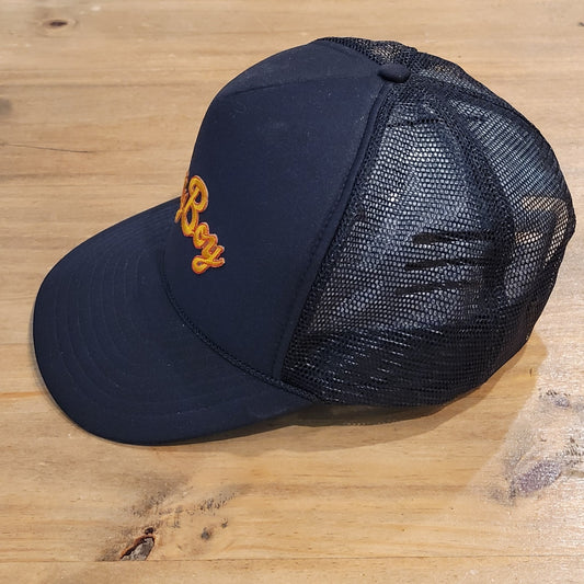 Vintage Nasty Boy Trucker Hat Cap 90s Wrestling Pop Culture Black One Size