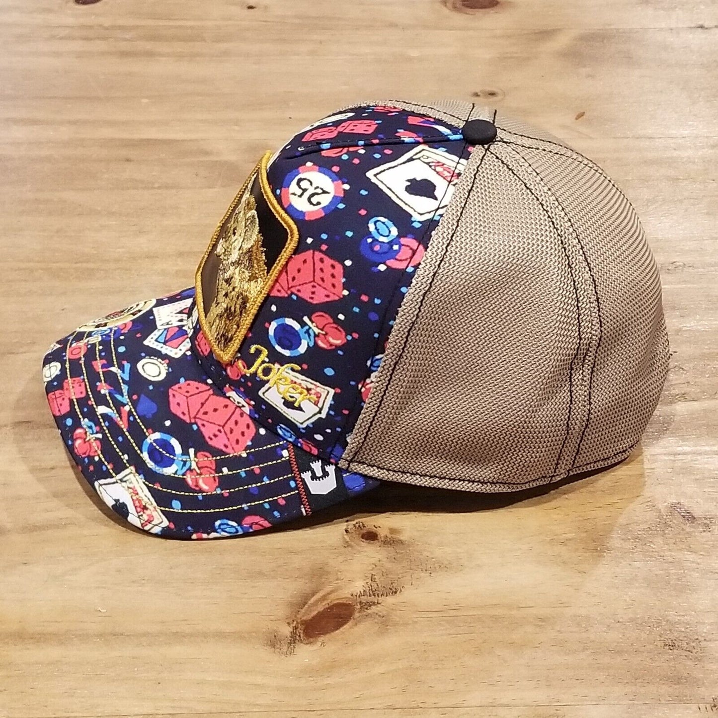 Goorin Bros Poker Face Hat Cap Snapback Cards Vegas Gambling Hyena Patch Limited