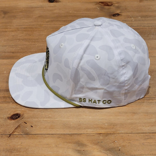 Southern String Hat Co Fishing Glasses Bass Rope White Gray Camo Camouflage
