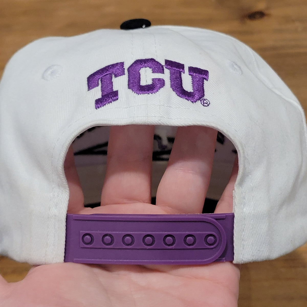 TCU Horned Frogs X Texas Rangers Hat Snapback Diamond Cut Promo Stadium