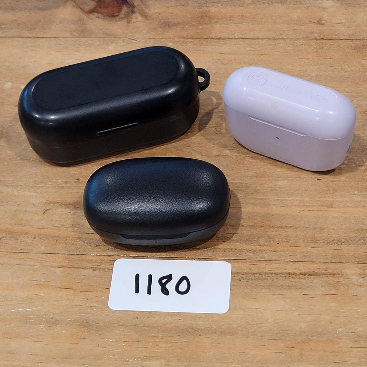 Lot of 3 Earbuds Bluetooth Wireless Jlab Go Pop Purple Tozo T10 Onn Black