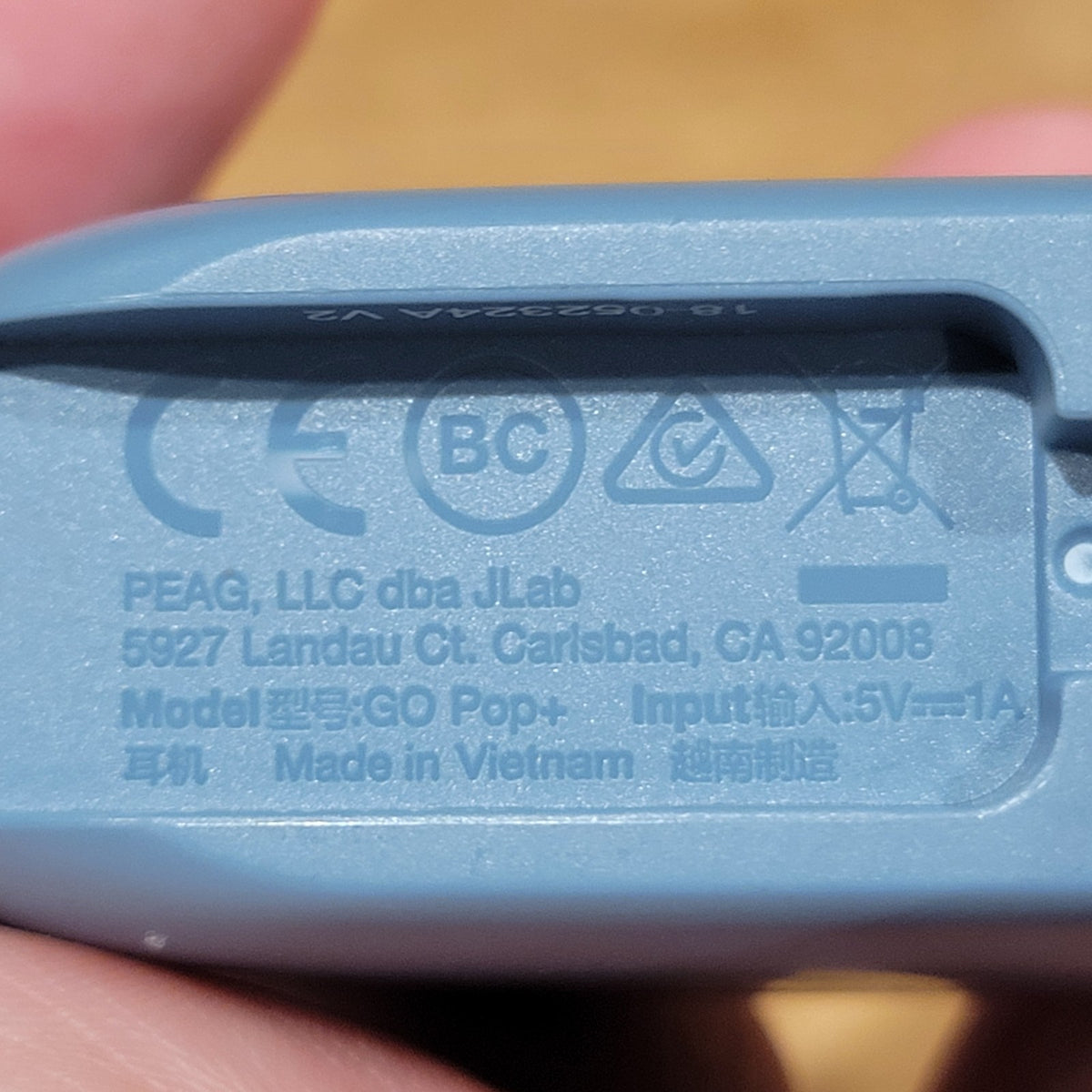 Jlab Go Pop + Plus Wireless Bluetooth Earbuds USB-C Blue