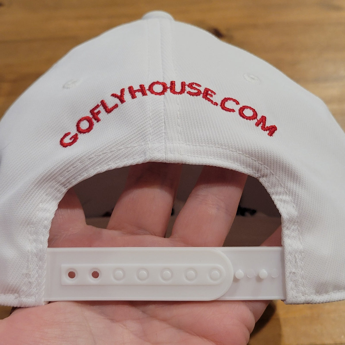 G/Fore Flyhouse Hat Snapback White Spell Out Golf Gfore Upside Down Backward