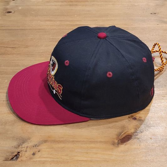 Vintage Washington Redskins Hat One Size Rope Zip Back Apparel #1 90s Made USA