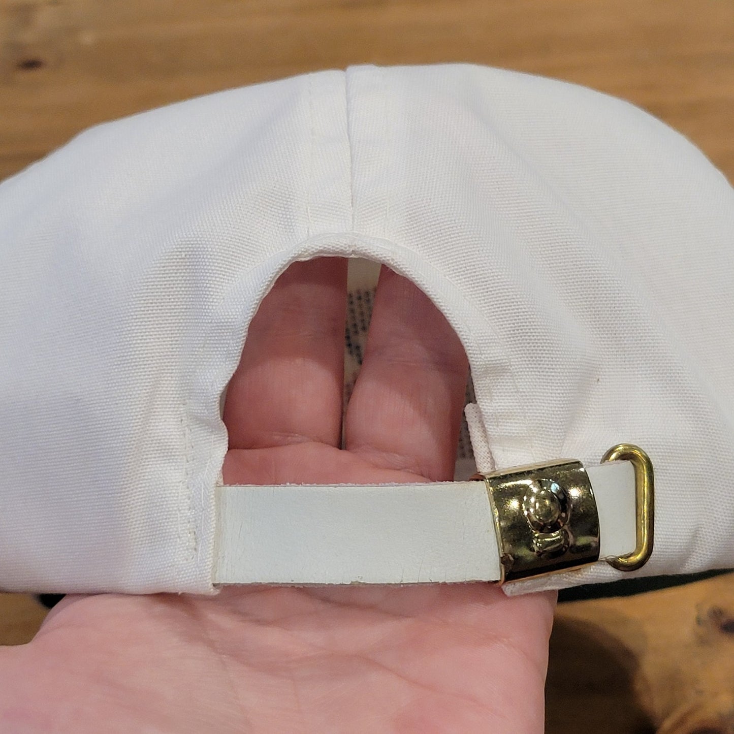 Vintage Hong Kong Golf Club Hat Imperial Strap Back White Rope One Size 90s
