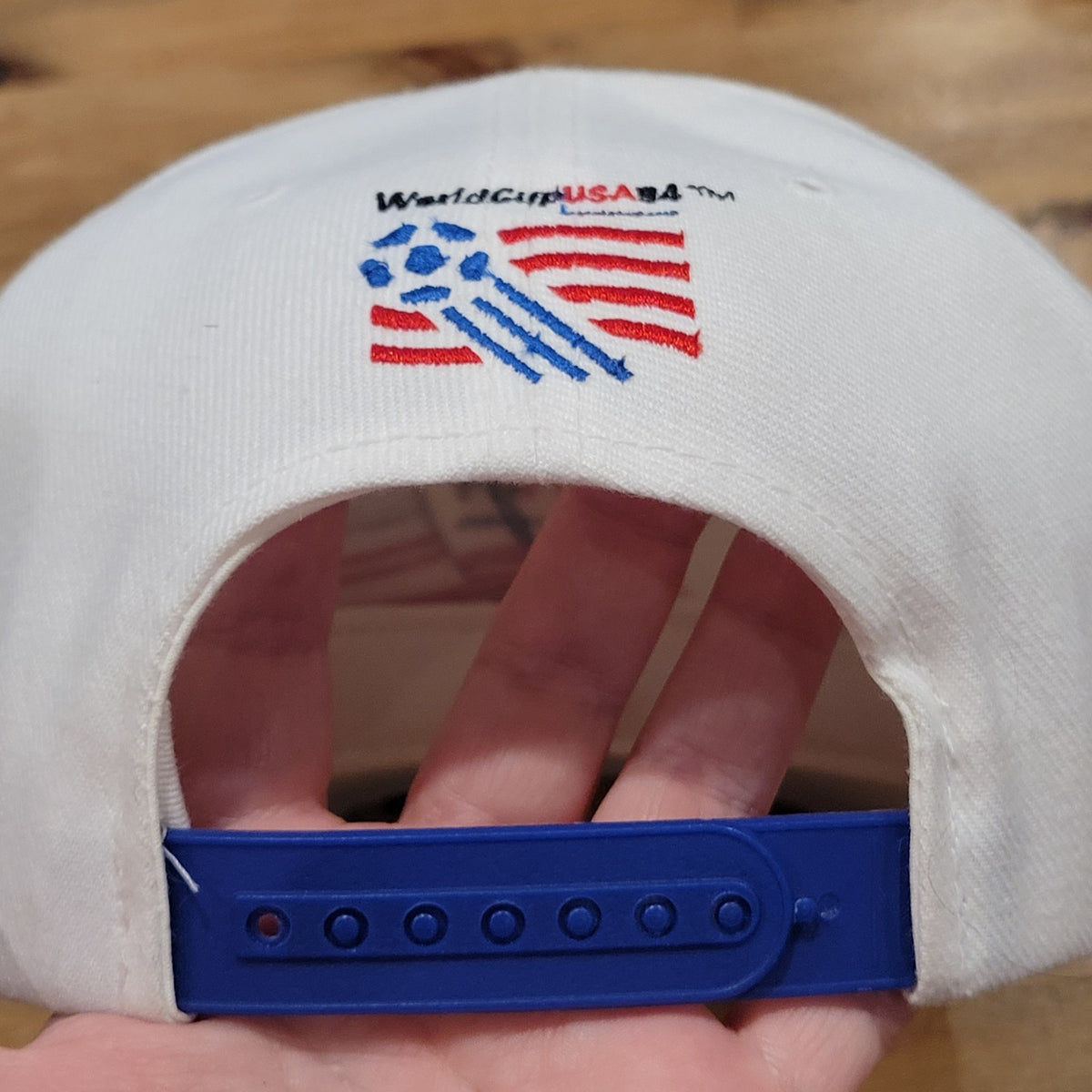 Vintage World Cup USA 1994 Soccer Apex One Wool Blend White Flag 90s