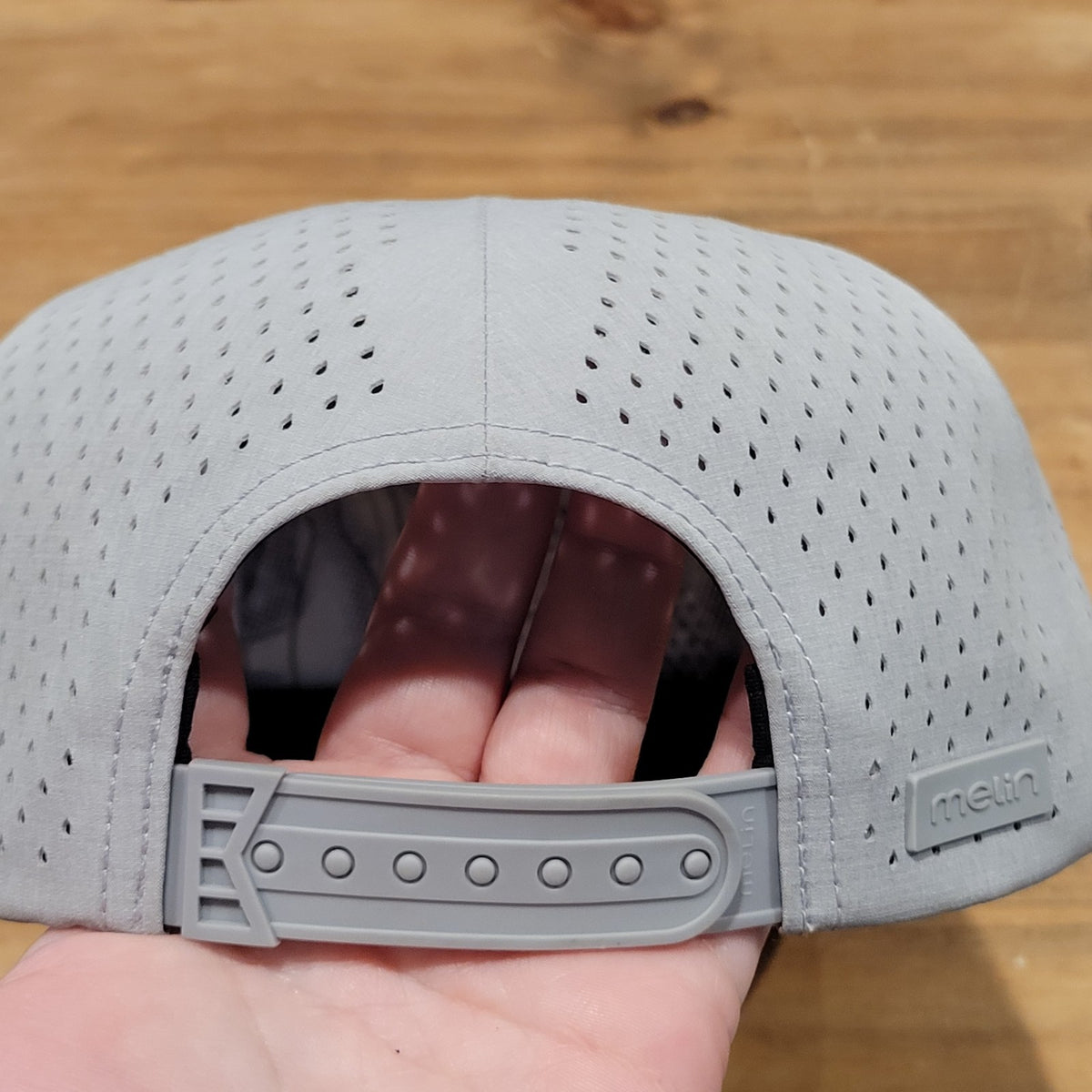 Melin Hydro Coronado Hat Snapback Rope Gray Stash Pocket Pouch CL size