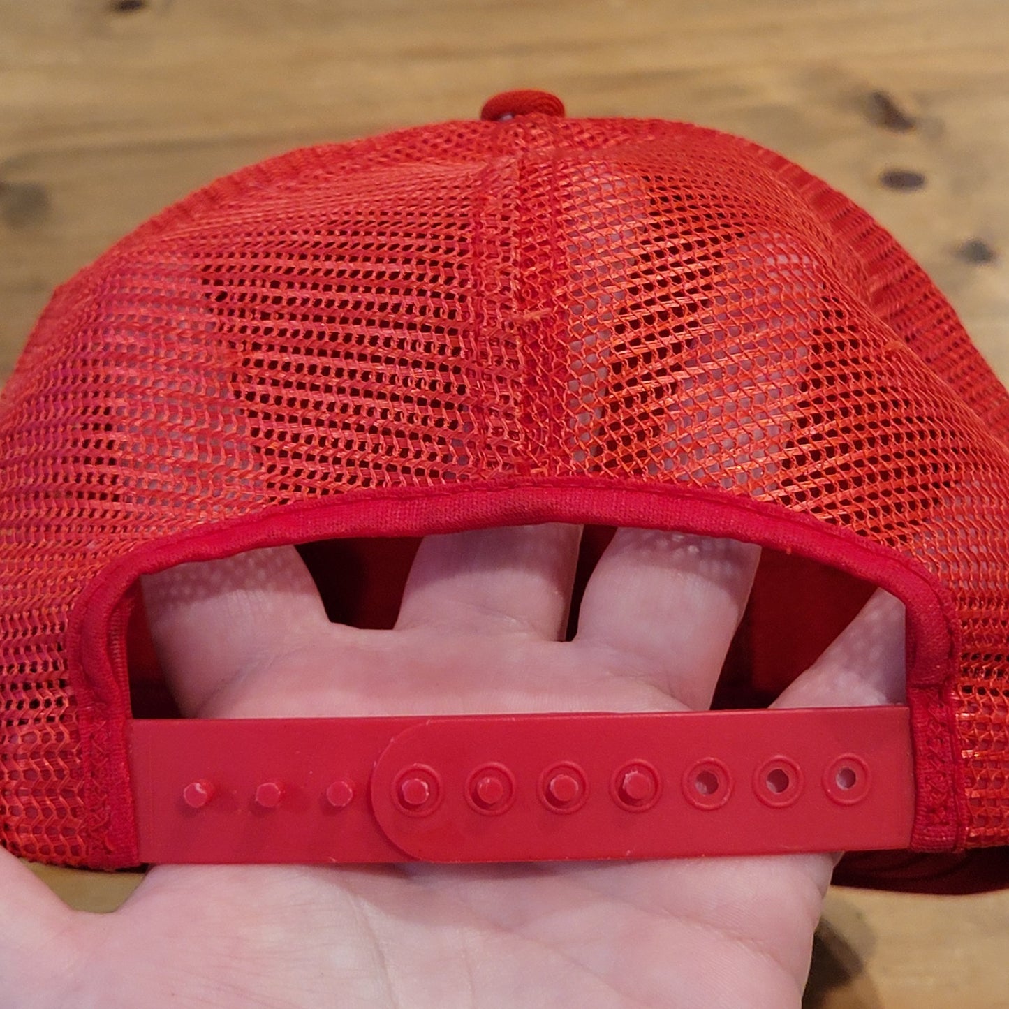 Vintage Johnson Outboards Motor Hat Snapback Red Fish Boating Patch Trucker
