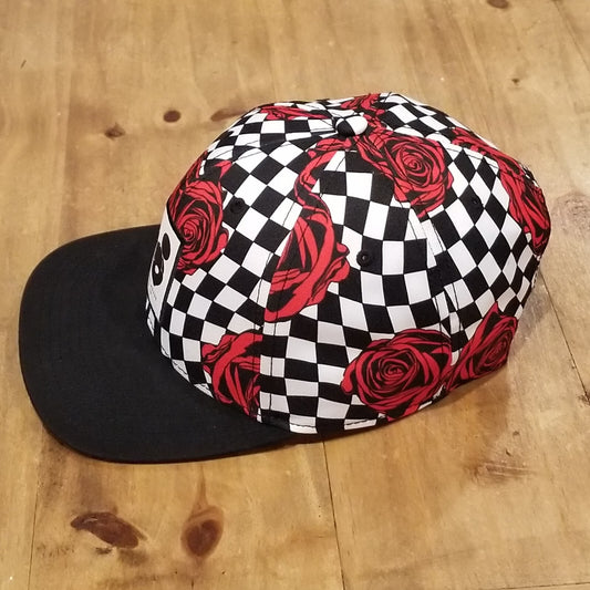 Disney Neff Hat Cap Snapback Checker Rose AOP Allover Skater Skateboarding