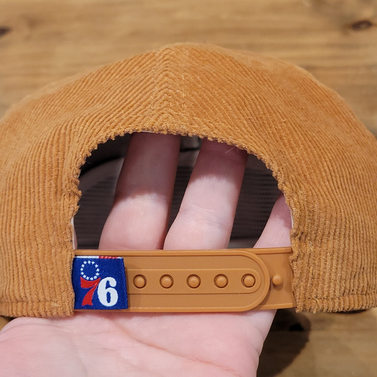 Philadelphia 76ers Corduroy Hat Snapback New Era Brown Rope NBA Retro Camo UV