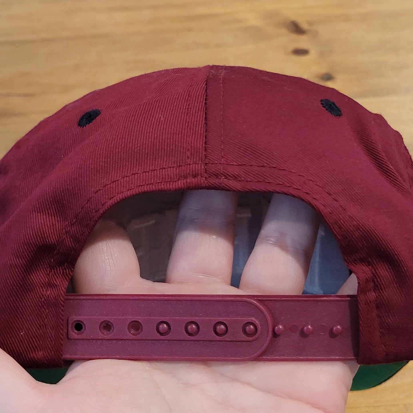 Vintage Harvard Crimson Hat Snapback Red Arch Spell Out Logo 90s University