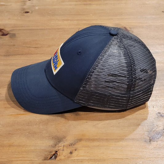 Fjall Raven Hat Cap snapback S/M Adjustable Blue Outdoor Trucker Embroidered