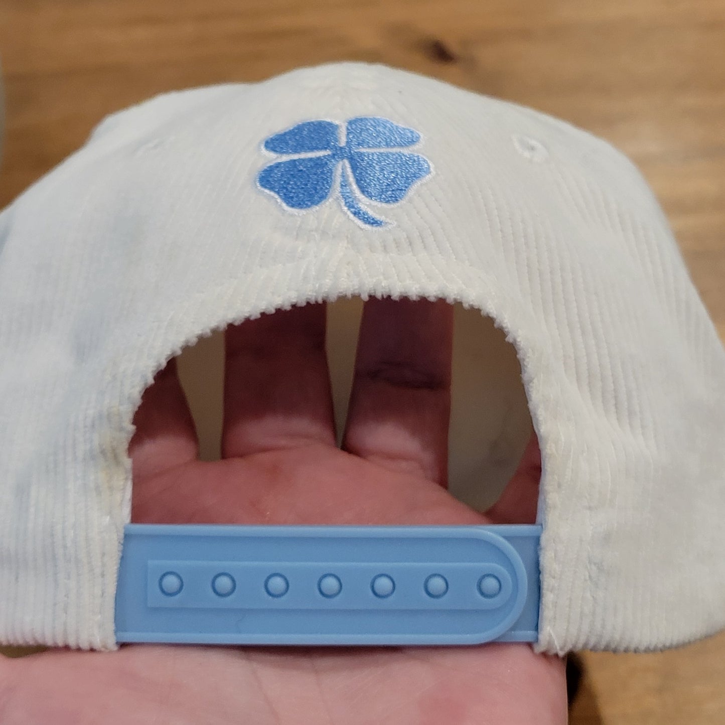 Breakfast Ball Club Corduroy Hat Cap Snapback White Blue Tasmanian Devil