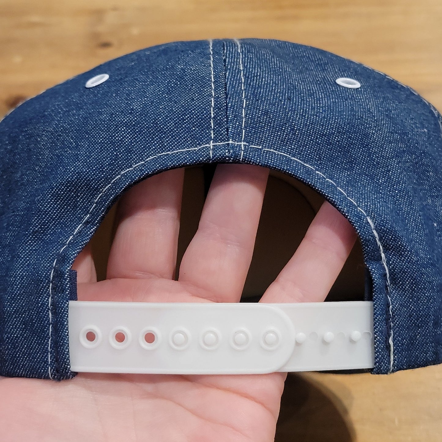 Vintage Smith Bros. Farms Denim Hat 80s Trucker Cow Farm Patch Cowboy Ranch