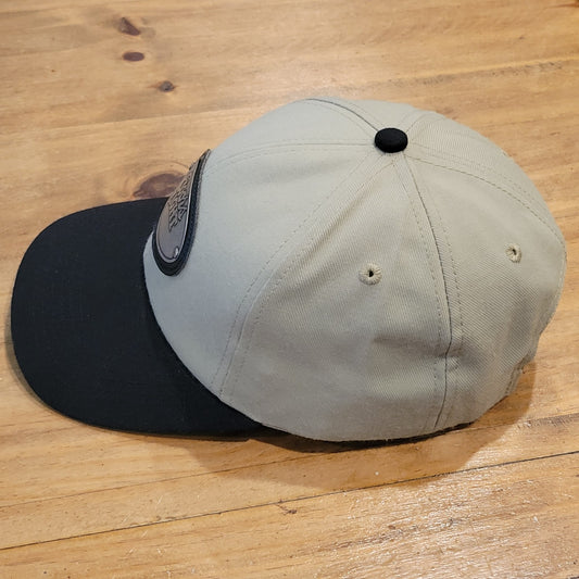 Vintage Coors Light Hat Cap Strap Back Metal Logo Brown Black Beer 90s One Size