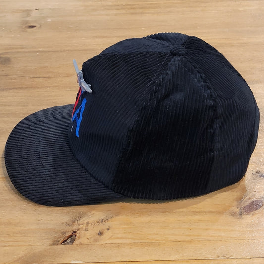 Vintage American Airlines Corduroy Hat Snapback Tulsa Oklahoma Jet Airline 80s