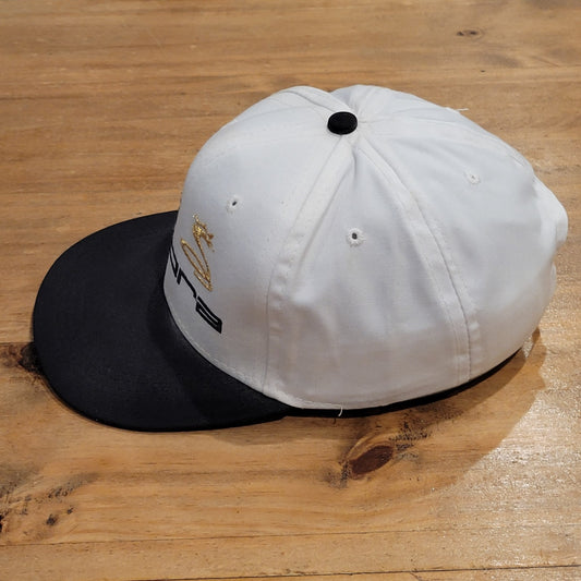 Vintage King Cobra Golf Hat Strap Back Imperial White 90s Made USA Golfer