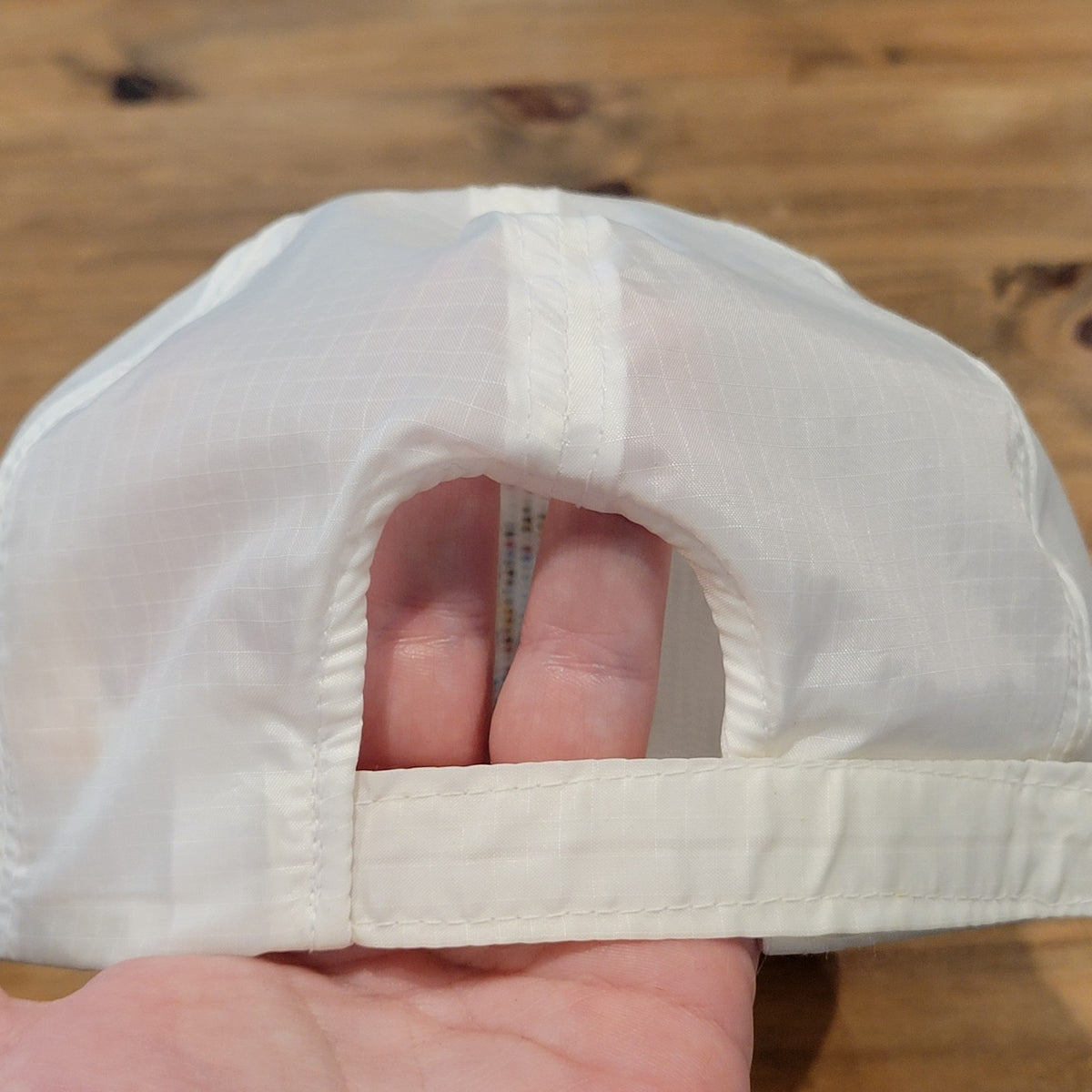 Vintage Minano Tahiti Hat Strap Back White 80s 90s Otaheite Trading One Size