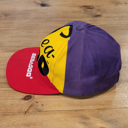 Vintage Sea Doo Hat Snapback Embroidered Swirl Colorful Jet Ski 90s One Size