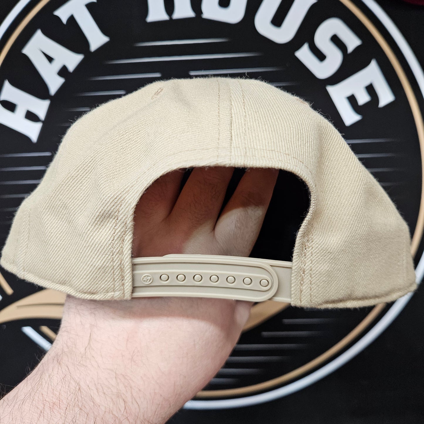 Los Angeles Dodgers '47 Brand Snapback Brown Beige Khaki Wool Blend