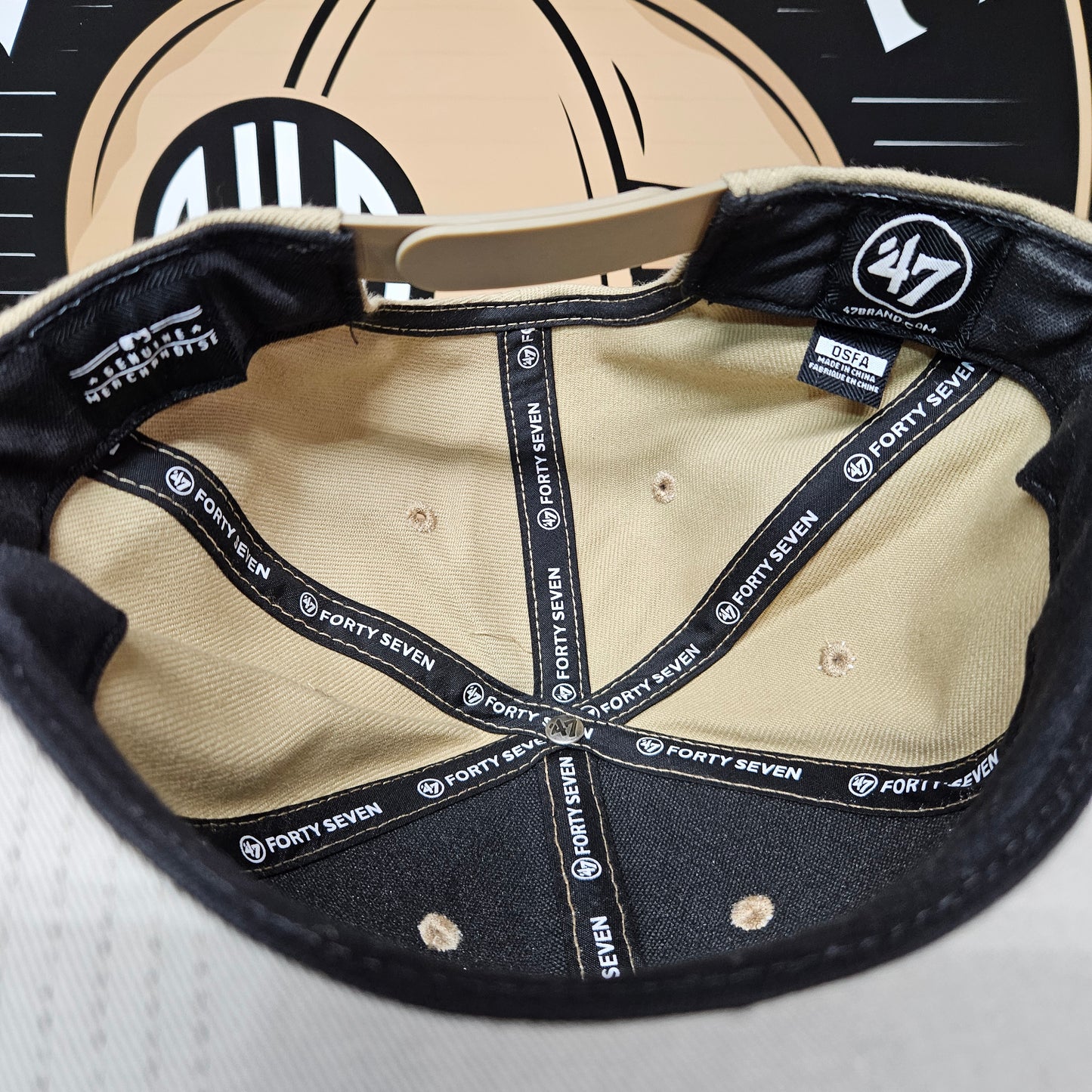 Los Angeles Dodgers '47 Brand Snapback Brown Beige Khaki Wool Blend
