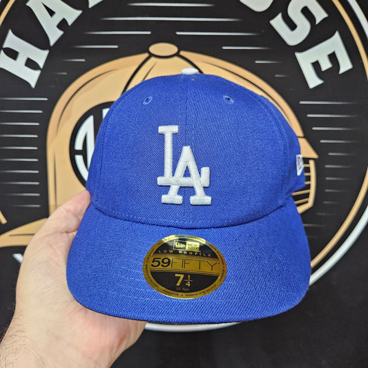 Los Angeles Dodgers New Era Hat Size 7 1/4 Low Profile 59Fifty Blue