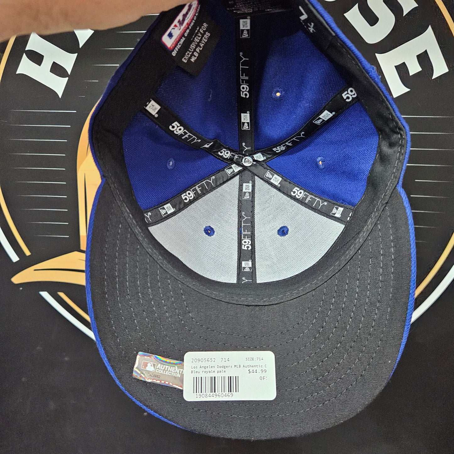 Los Angeles Dodgers New Era Hat Size 7 1/4 Low Profile 59Fifty Blue