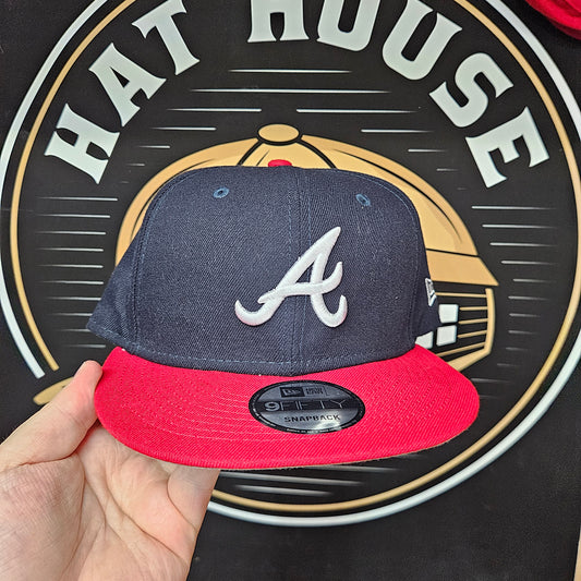 Atlanta Braves Hat New Era Snapback Hat 9Fifty One Size Adjustable