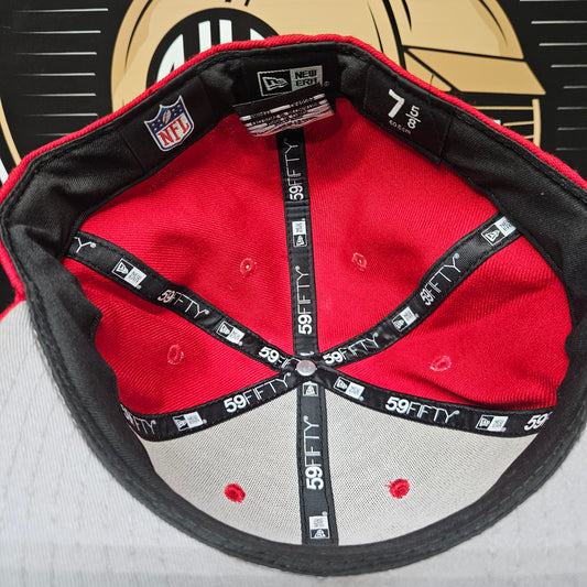 Las Vegas Raiders Hat New Era Size 7 5/8 Fitted 59Fifty Red