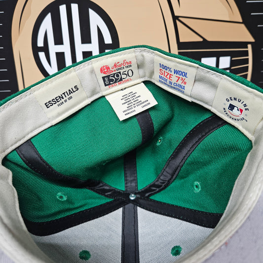 Fear Of God Essentials Hat New Era 7 3/8 Fitted 59Fifty Green Orange