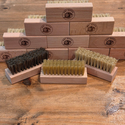 3-Pack Variety Hat Brushes 1 Soft Horse Hair 1 Medium Boar Hair & 1 Hard PBT.