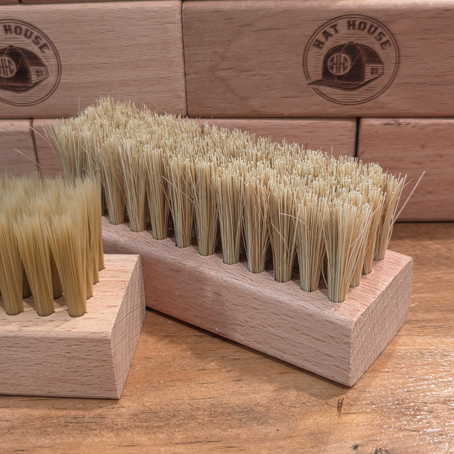 3-Pack Variety Hat Brushes 1 Soft Horse Hair 1 Medium Boar Hair & 1 Hard PBT.