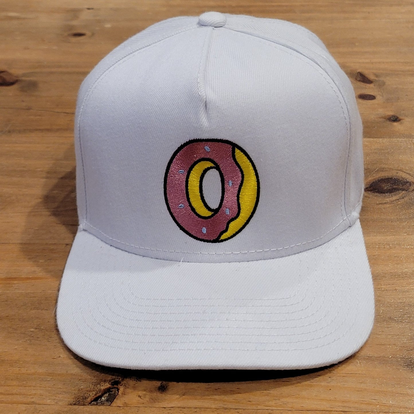 Odd Future OFWGKTA Donut Snapback Hat White Tyler The Creator Golf Wang Cap