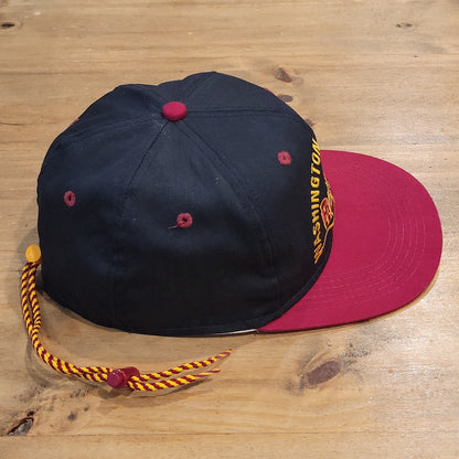Vintage Washington Redskins Hat One Size Rope Zip Back Apparel #1 90s Made USA