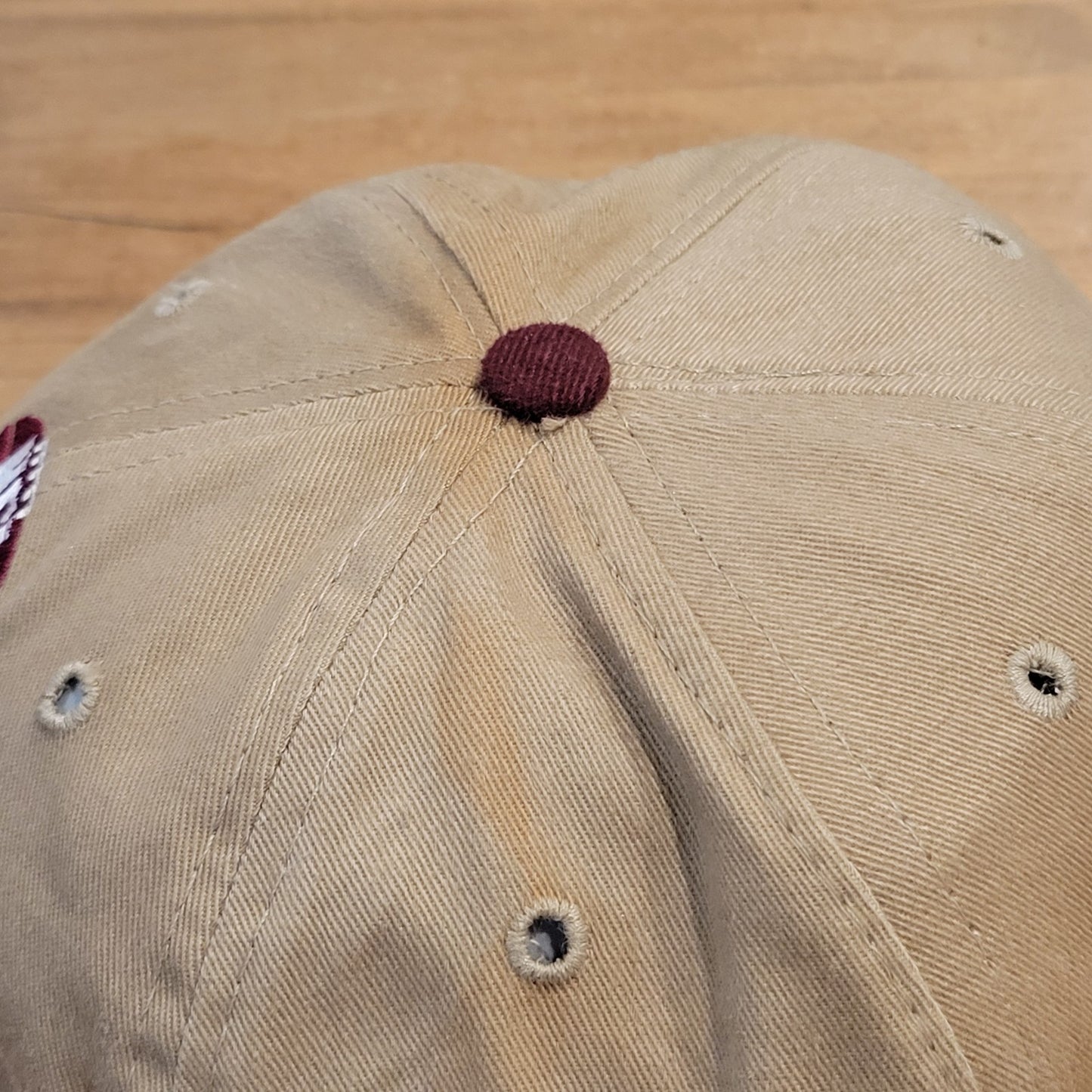 Vintage Super Bowl XXX Hat Strap Back Brown Red One Size New Era Dallas Cowboys