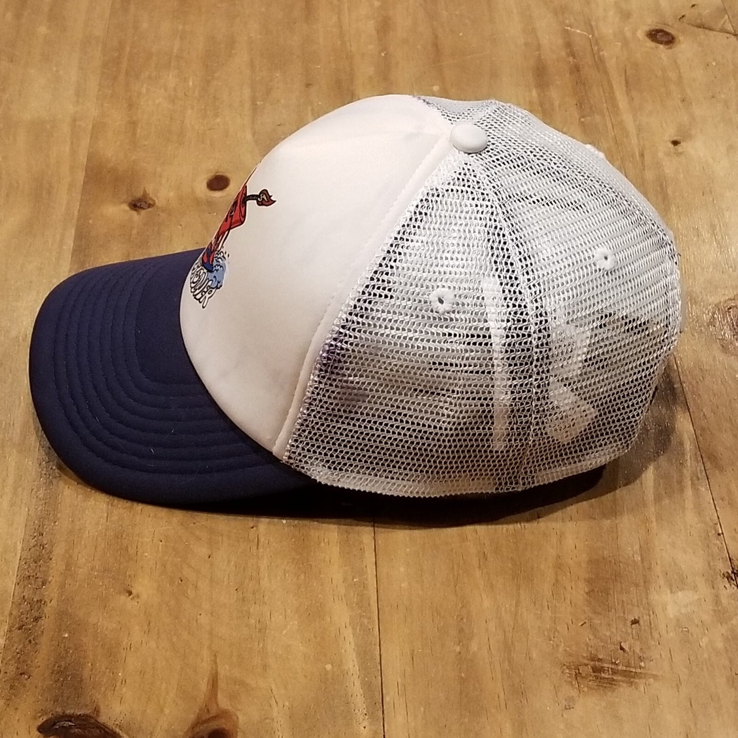 QuikSilver Hat Cap Snapback Mesh Foam Adjustable Surf Firecracker Beach