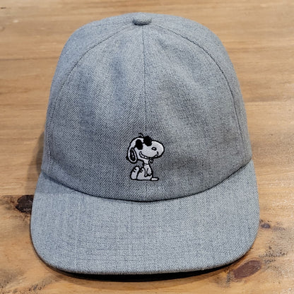 Vans Peanuts Snoopy Hat Cap Strap Back Gray One Size Skater Skateboarding