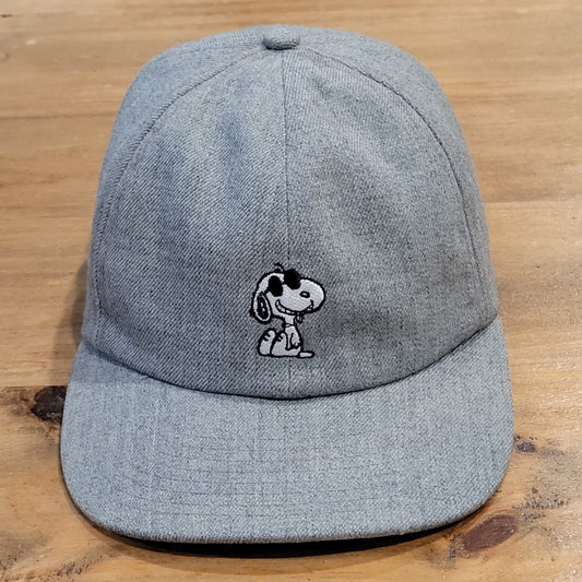 Vans Peanuts Snoopy Hat Cap Strap Back Gray One Size Skater Skateboarding