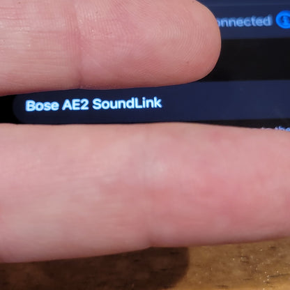 Bose SoundLink Around Ear Wireless Headphones AE2 Black Blue Tested Working 1137