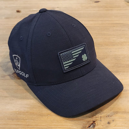 Black Clover Golf Hat Snapback American USA Flag Logo Patch  Live Lucky One Size