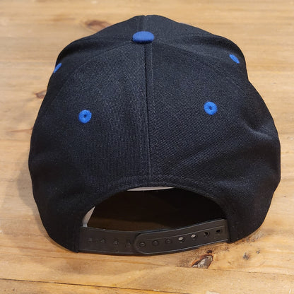 Buffalo Bills Hat Snapback Black Blue Plain Logo Team NFL Reebok One Size